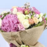 Bunch Of Mix Flowers With Pink Hydrangeas 4 2 (25)