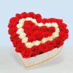 Engaging-Roses-In-Heart-Marbled-Box