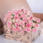 Spray Roses Dinara Pink with vase 2 Spray Roses Dinara with vase (2)