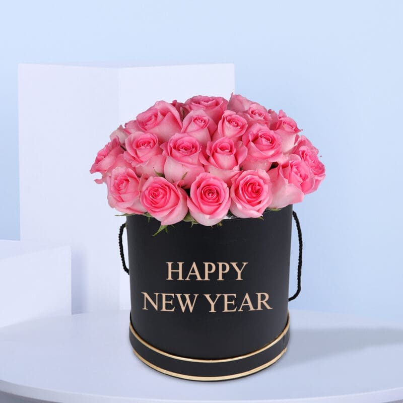New Year Box Of Flowers