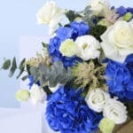 Azure and Ivory Flower Arrangement 2 2 (55)