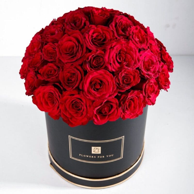 Classic Red (3) Classic Red Box by Black Tulip Flowers
