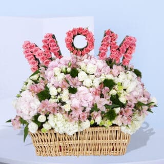 MOM Blooms Floral Basket