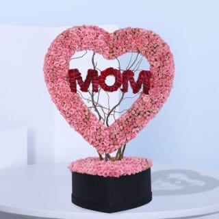 Mom My Heart Floral Arrangement