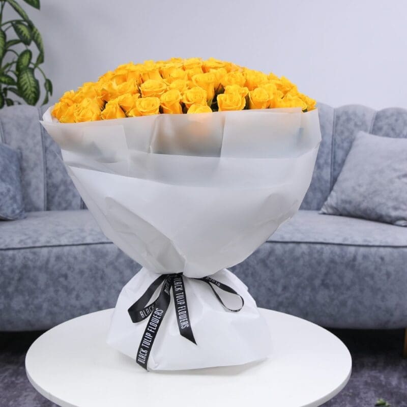 Yellow Shiny Roses