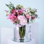 Graceful Pink Blooms in Vase 1 01