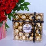 Heart Kiss Rose with Ferrero Rocher 2 02