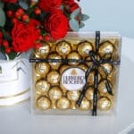 Pure Elegance Red Rose Box with Ferrero Rocher 3 05