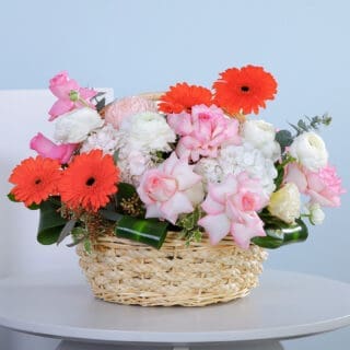 Sweet Sentiments Floral Basket