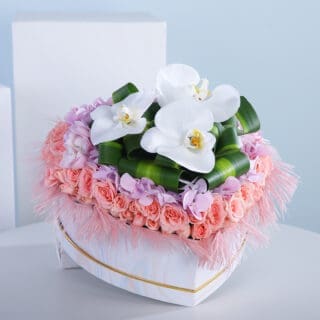 Heart Mix Flower Box