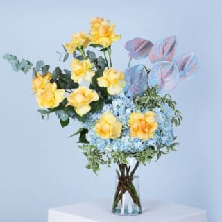 Yellow Garden roses,