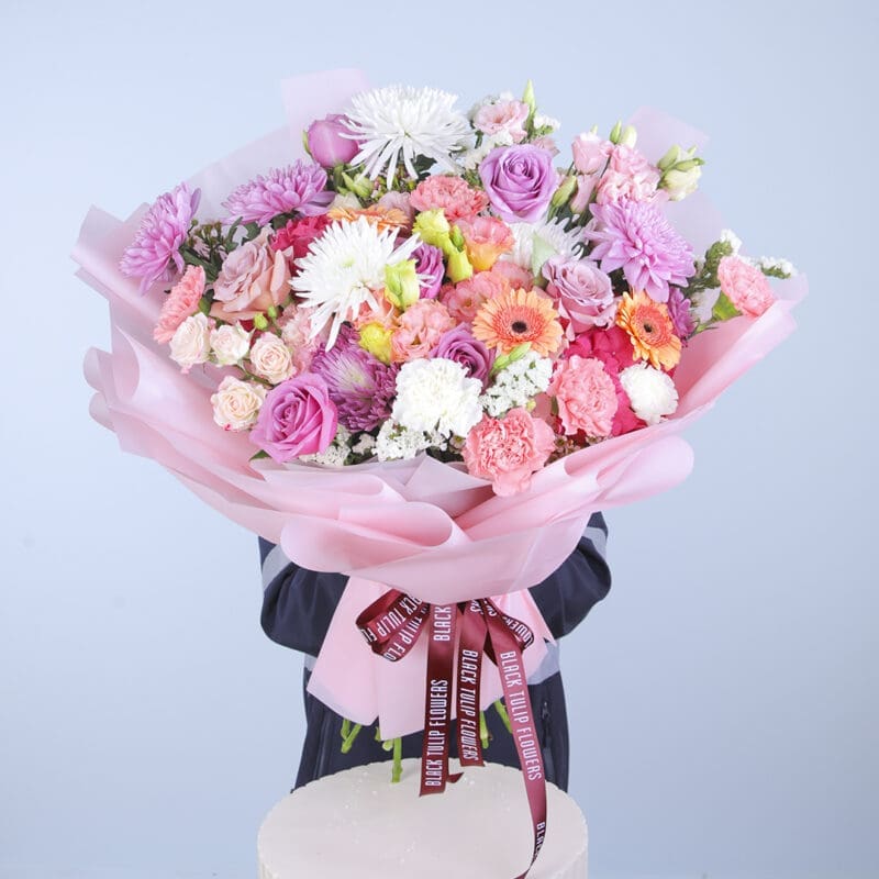 Click to enlarge image Pastel Blossom Ballet - A bouquet that describes dance