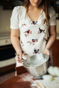 a girl Baking