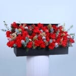 Merry & Bright Floral Arrangement 1 Flower - Box - Red - Roses