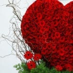 Romantic Rose Heart with Orchids 2 02