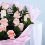 Charming Peach Rose Bouquet 2 03