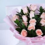 Charming Peach Rose Bouquet 4 04