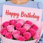 Pink Roses Customized Birthday Bouquet 3 02