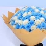 Blue & White Rose Bouquet 5 2