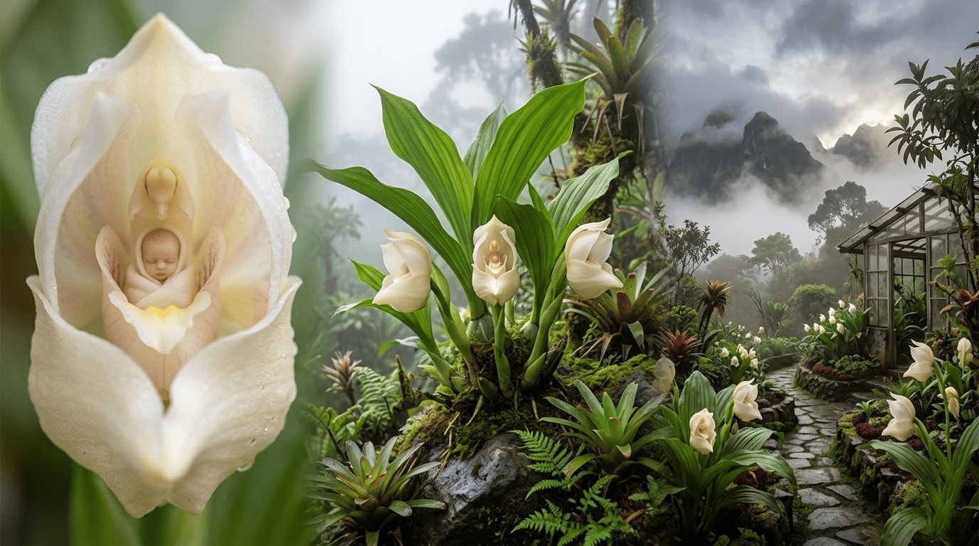 7. Swaddled Babies Anguloa uniflora
