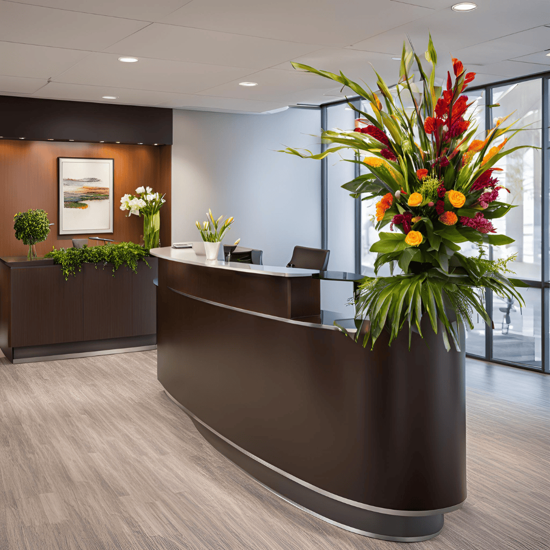 Flower Arrangement for Reception Desk Your First Impression
