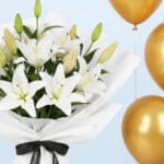 White Lilies & Golden Balloons 3 03