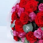 Red & Deep Purple Roses Bouquet 2 02