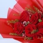 Red Roses Bouquet with Love Balloons 3 04