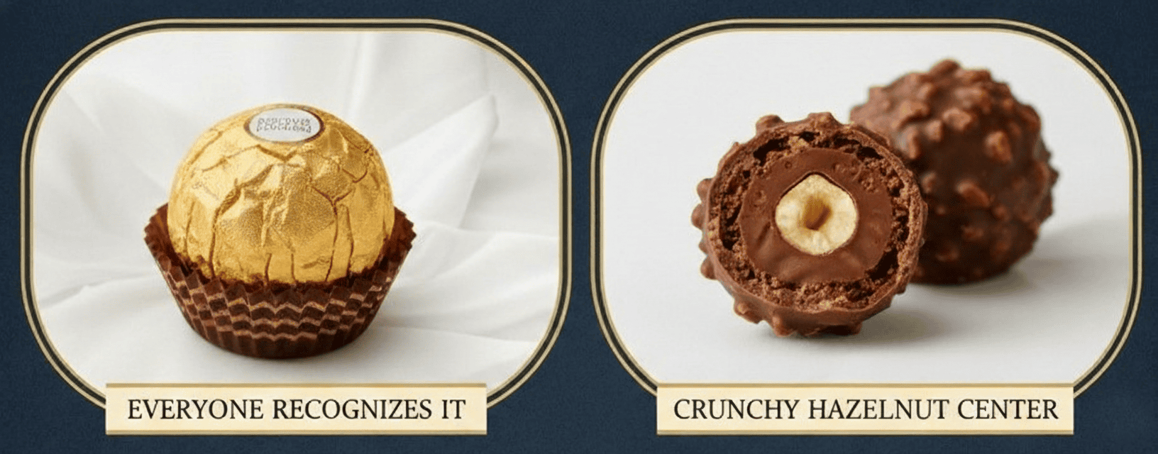 Ferrero Rocher chocolates, an iconic and universally loved Valentine’s Day gift.