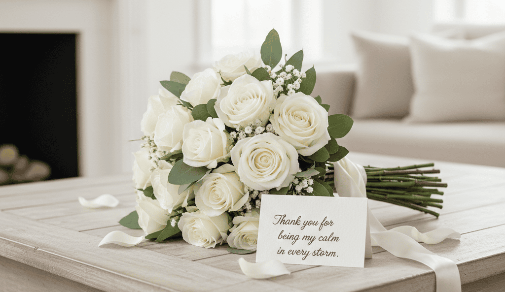 White Roses for Valentines Day Pure Loyal and Peaceful Love