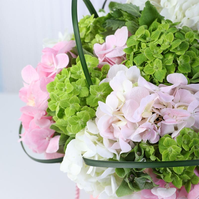 mixed-hydrangea-flower-box_04 mixed hydrangea flower box 04