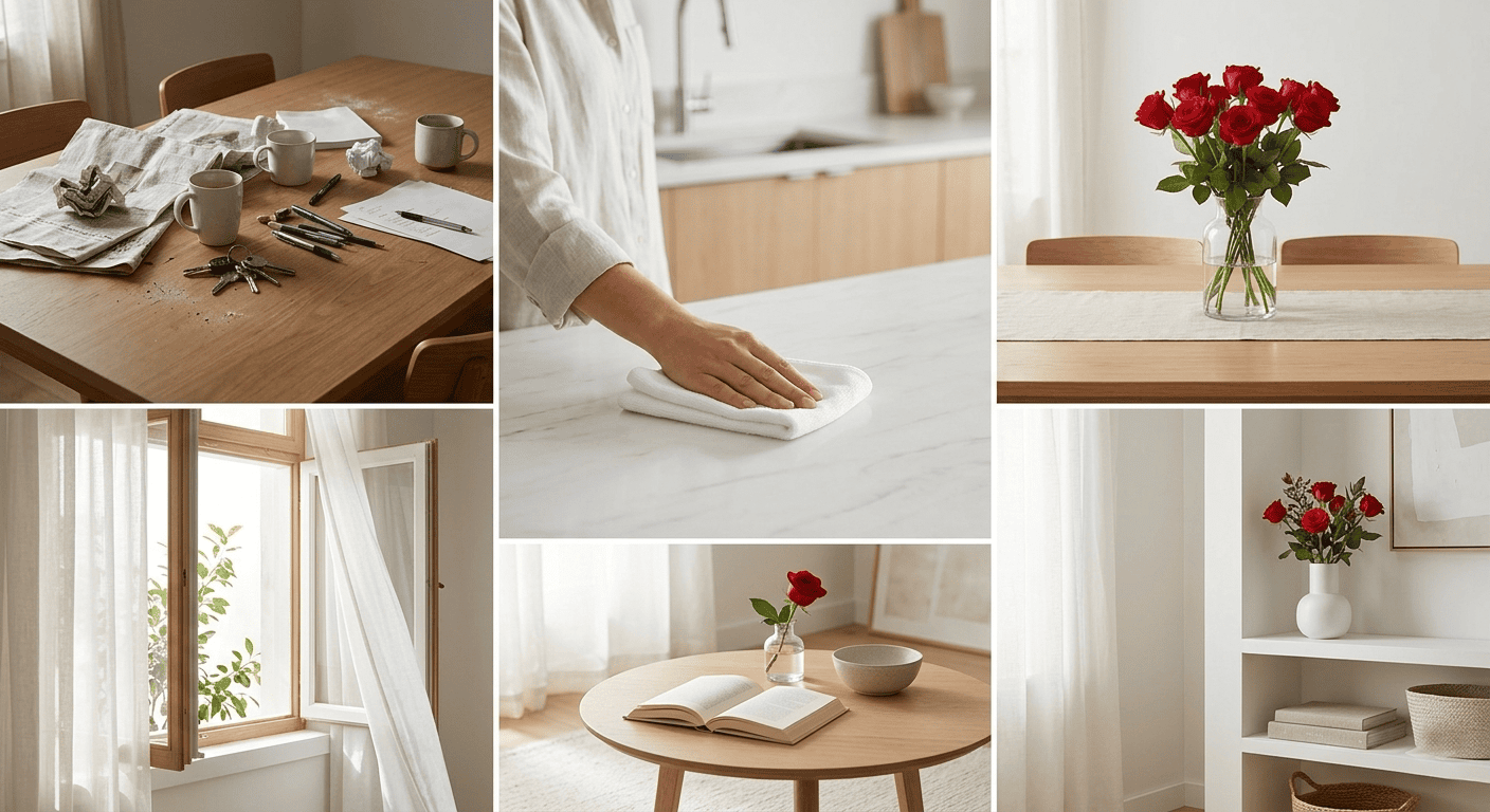 1. Begin With a Small Space Reset