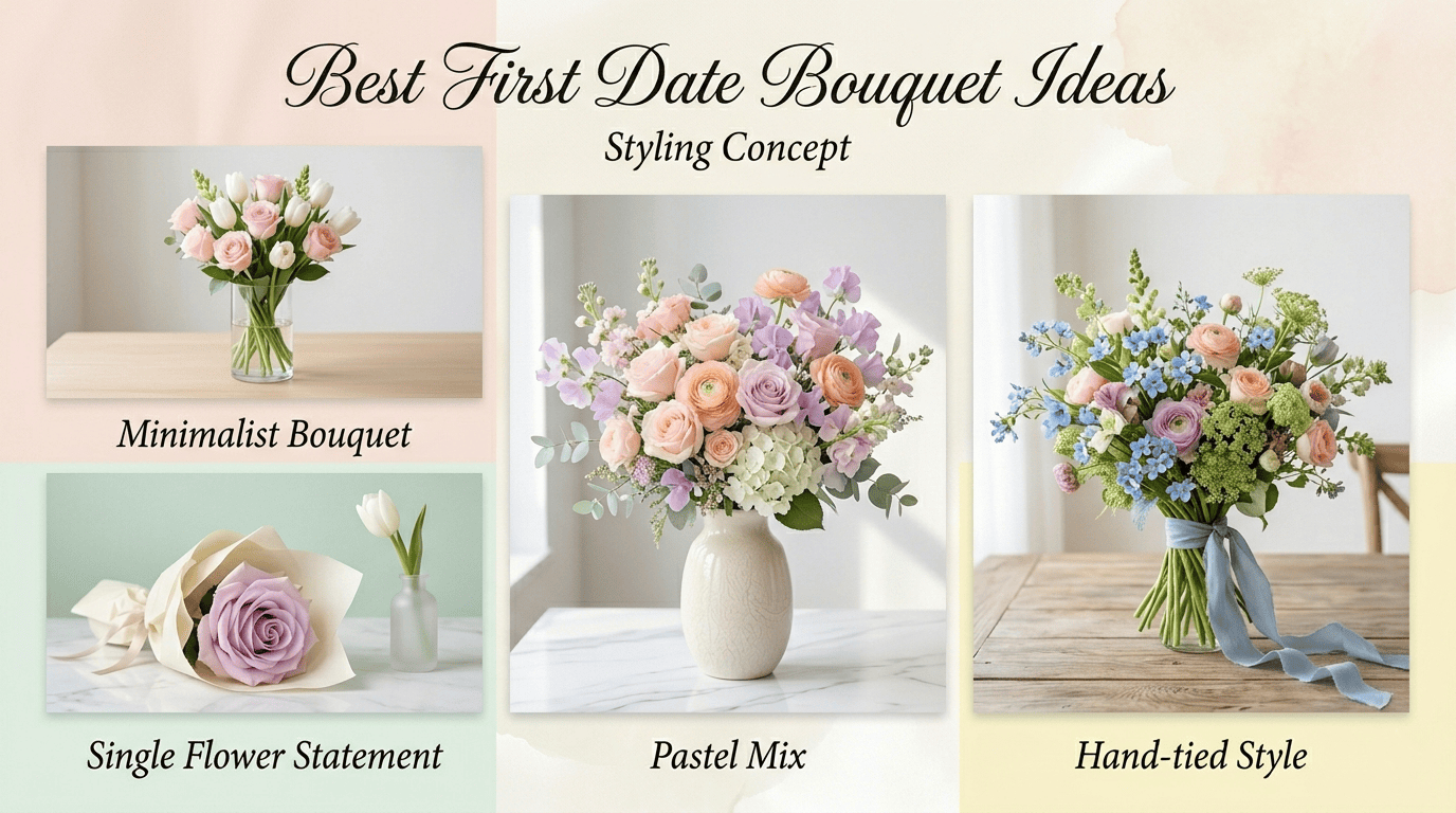 Best First Date Bouquet Ideas Styling Concept