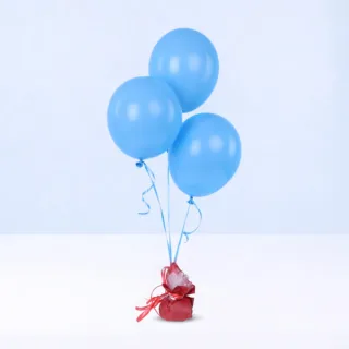 Classic Blue Balloons set of 3 pcs for birthday parties, celebrations, and event decorations