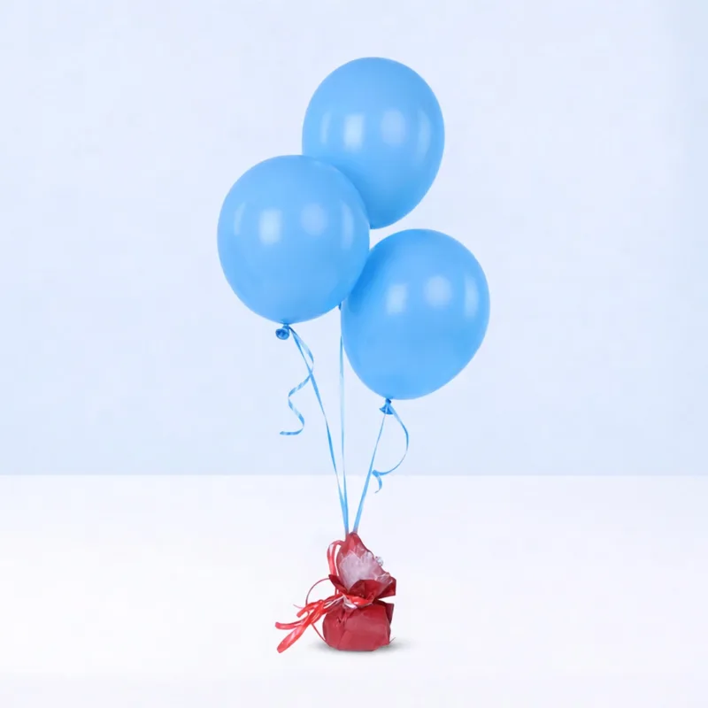classic-blue-balloons Classic Blue Balloons set of 3 pcs for birthday parties, celebrations, and event decorations