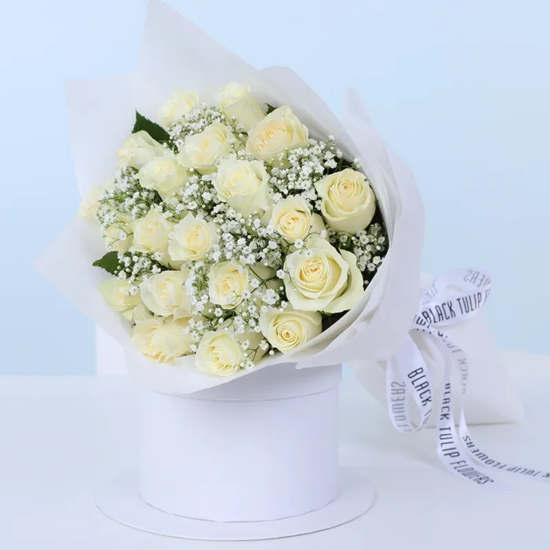 frosted-white-rose-bouquet_03 frosted white rose bouquet 03