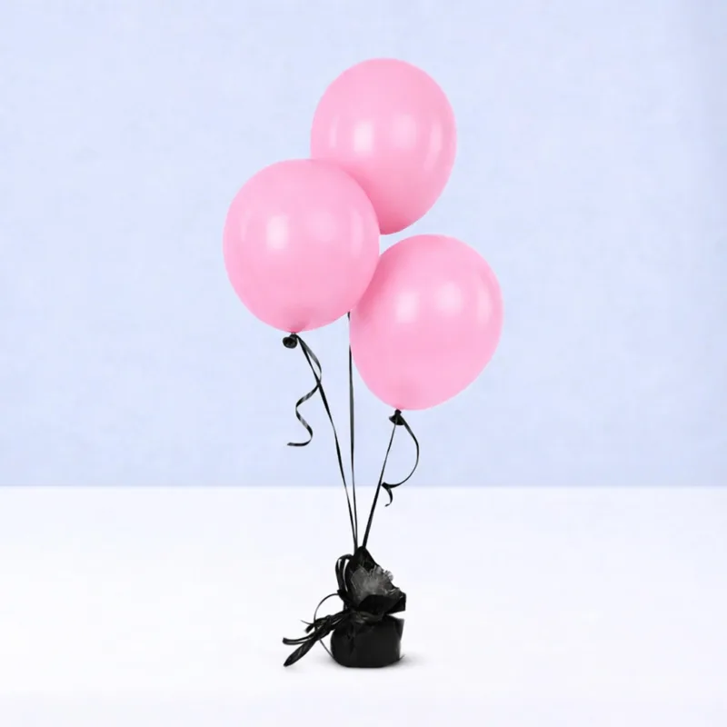 pink-party-balloons Pink Party Balloons set of 3 pcs for birthdays, baby showers, celebrations, and party decorations