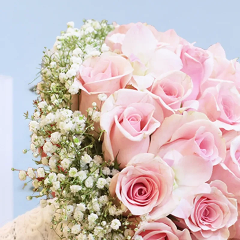 rose bridal posy 03