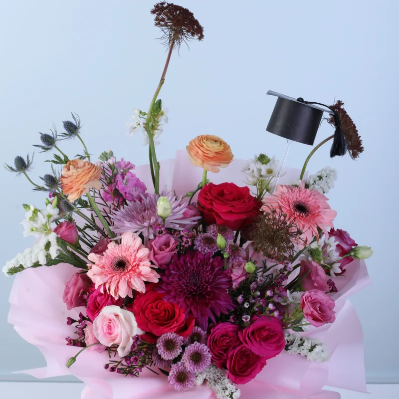graduation-mixed-flower-bouquet_02 graduation mixed flower bouquet 02