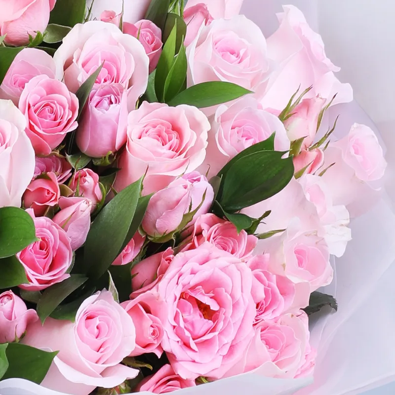 pink romance rose bouquet 03