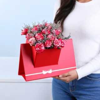 Double Colour Spray Rose Envelope Box