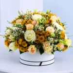 Golden Bloom Floral Hat Box 1 golden-bloom-floral-hat-box