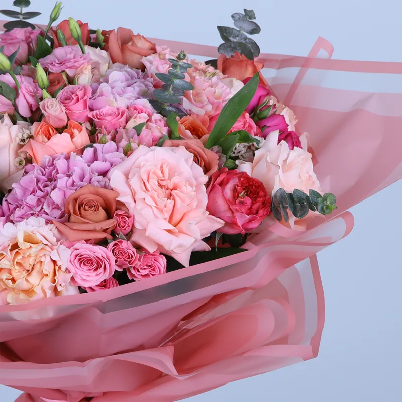 graceful-pink-rose-hydrangea-bouquet_03 graceful pink rose hydrangea bouquet 03
