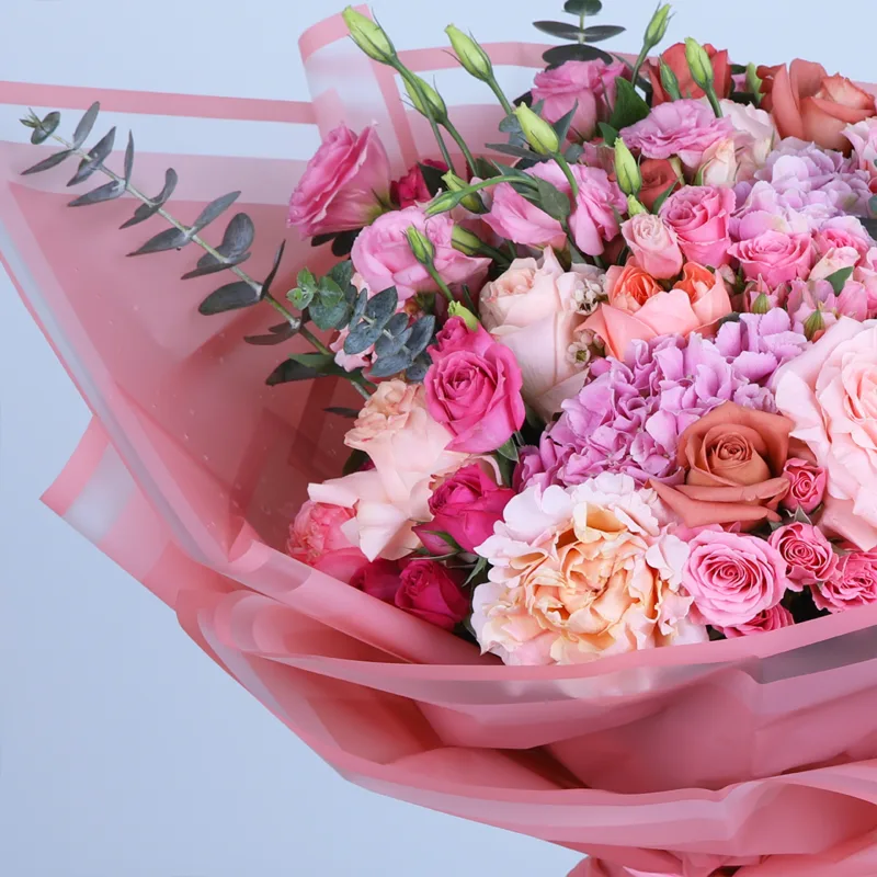 graceful-pink-rose-hydrangea-bouquet_04 graceful pink rose hydrangea bouquet 04