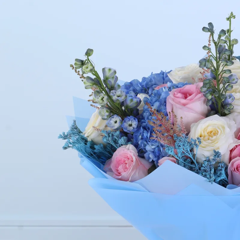 hydrangea-rose-harmony-bouquet_03 hydrangea rose harmony bouquet 03