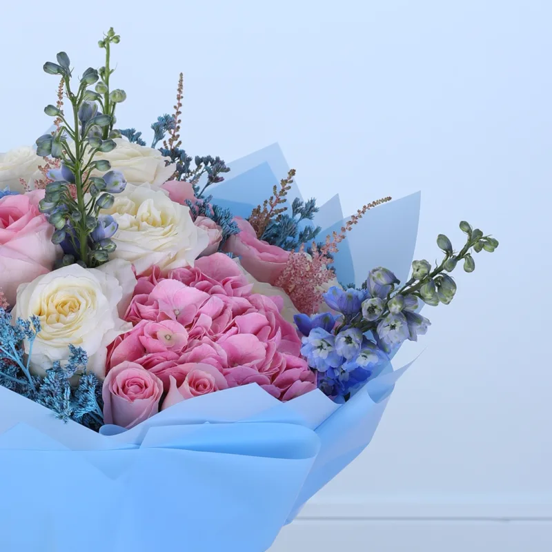 hydrangea-rose-harmony-bouquet_04 hydrangea rose harmony bouquet 04