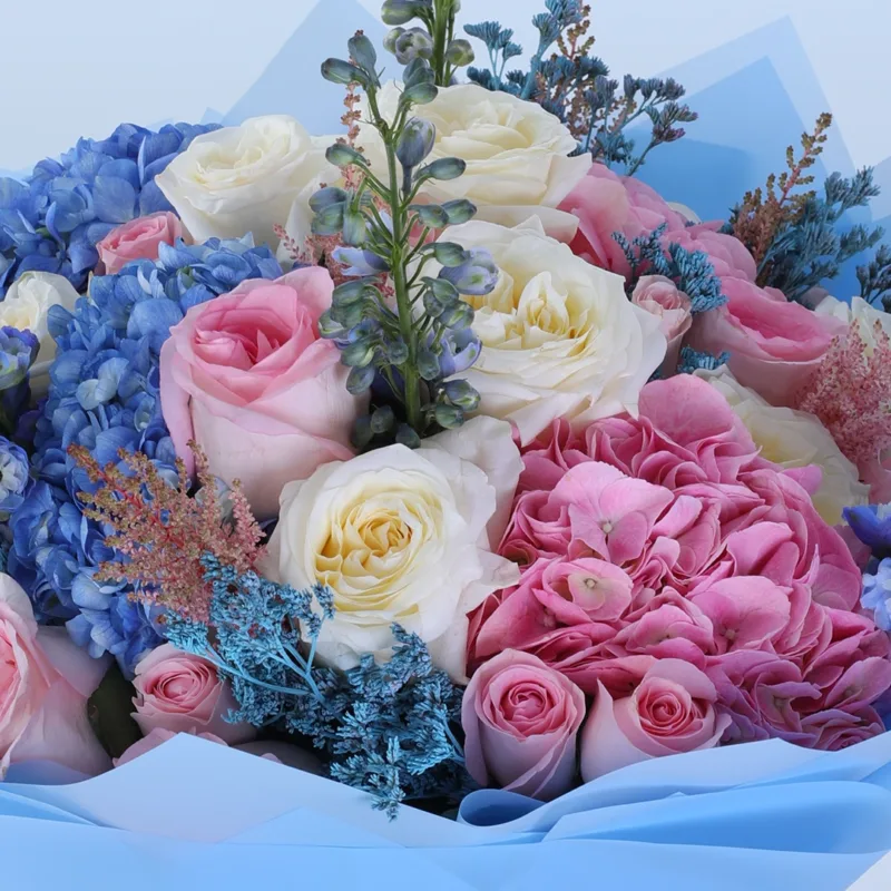 hydrangea-rose-harmony-bouquet_05 hydrangea rose harmony bouquet 05