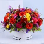 Vibrant Bloom Floral Hat Box 1 vibrant-bloom-floral-hat-box