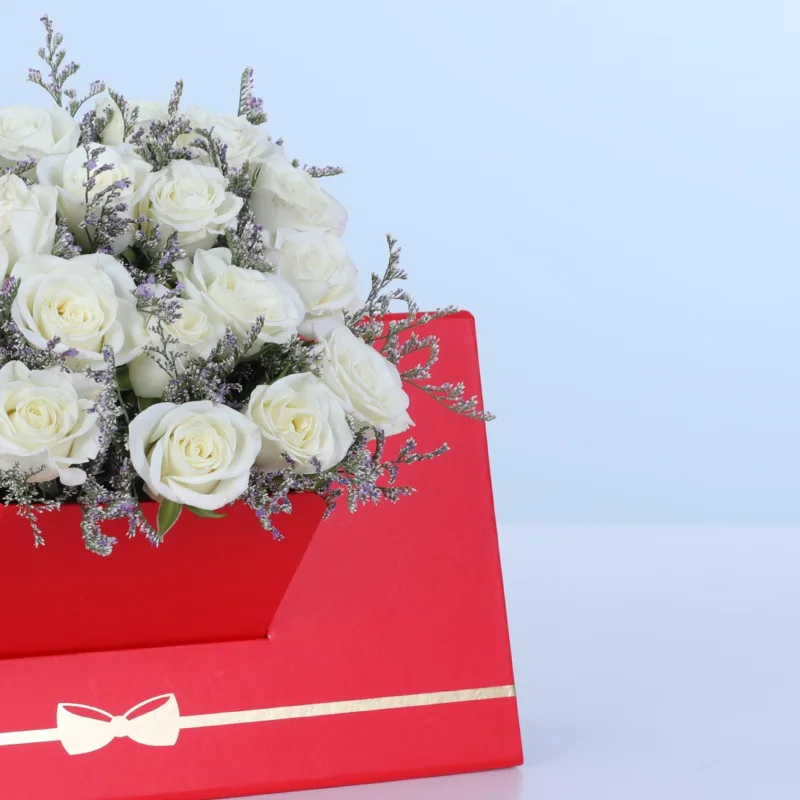 white-spray-rose-floral-envelope-box_04 white spray rose floral envelope box 04