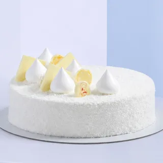 1kg Creamy Raffaello Cake | EL with delicate coconut and white chocolate flavours, beautifully finished for birthdays and special celebrations.